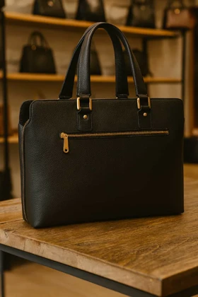 کیف اداری زنانه چرم طبیعی فلوتری