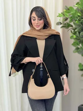 مانتو دو دکمه آستین سگک