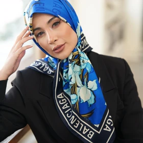 روسری ابریشم توییل دوردستدوز (قواره صد) 30180