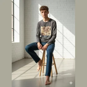 بلوز شلوار پسرانه جانا کد 9069