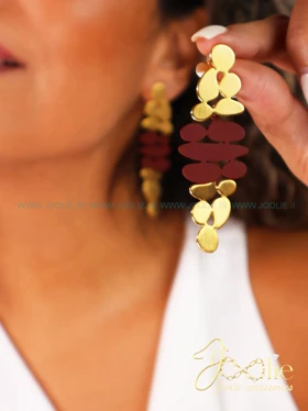 گوشواره زنانه میلان شیژیا کد E1123 (قرمز)