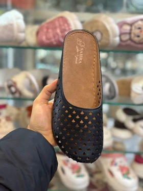 صندل جلوبسته زنانه مدل صحرا مشکی