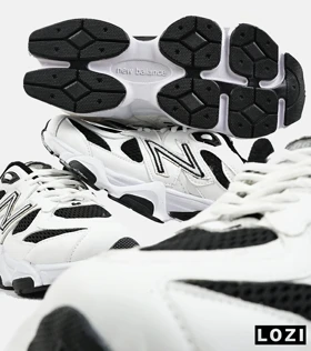 کفش کتانی مردانه و زنانه سفید مشکی NEW BALANCE 9060 مدل 2154