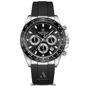 ساعت نیوی فورس صفحه مشکی Naviforce NF8054KSK