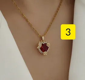 گردنبند زنانه استیل طرح طلا