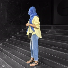 شومیز لینن لیمویی