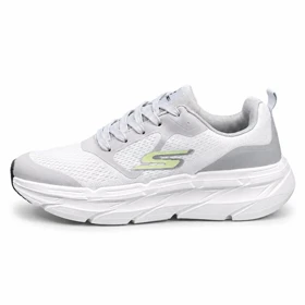 کتانی خارجی مردانه مدل اسکیچرز سفید طوسی SKECHERS