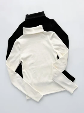 بلوز کبریتی یقه اسکی ساده