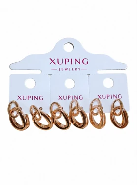 گوشواره xuping طرح طلا کد pux14 رنگ ثابت هورآن مارکت