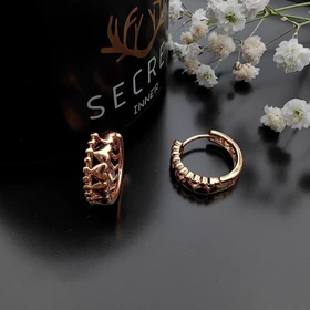 گوشواره هاگی حلقه‌ای طرح قلب ژوپینگ کد 126
