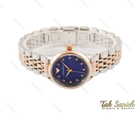 ساعت امپریوآرمانی زنانه دورنگ رزگلد نقره ای Armani-3582-L