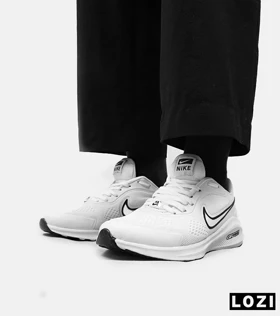 کفش کتانی بزرگ پا سفید مشکی نایک NIKE PEGASUS V10