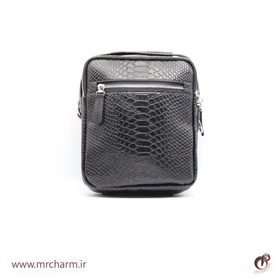 کیف دوشی چرم مردانه طرح پیتون mrc129-15
