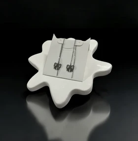 گوشواره بخیه ای طرح پاپیون کد 3337035