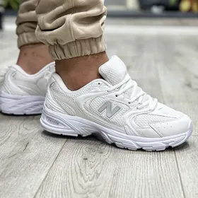 کتانی نیوبالانس 530 سفید مردانه زنانه رویه بافت- 530 new balance