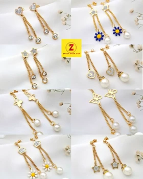 گوشواره استیل زنانه آویز بلند