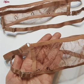 ست شورت و سوتین زنانه فنردار قهوه ای برتا کد 5104-4041-BR