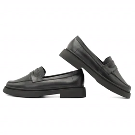کفش کالج زنانه مدل Flat shoes - 0078_Black