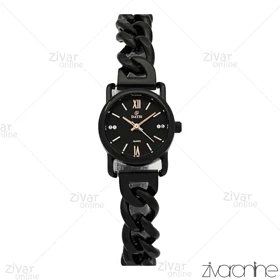 ساعت داتیس زنانه بند کارتیری تمام مشکی 107228