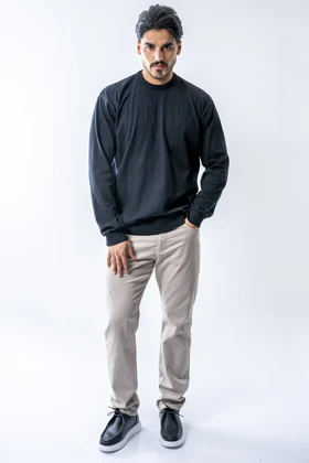 بافت آستین بلند بیسیک مردانه