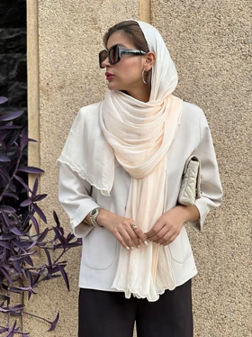 شال نخی مرواریدی کد 643 (گلبهی)