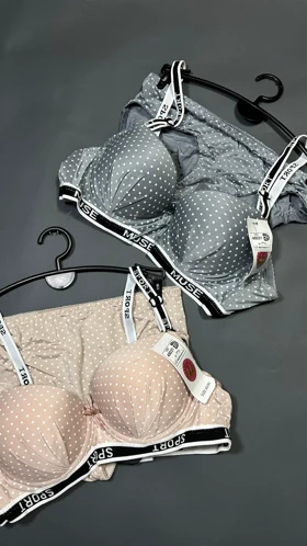 سوتین ست خالدار