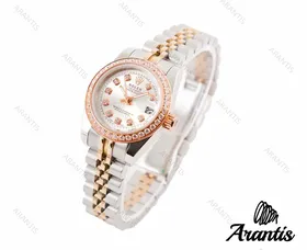 ساعت رولکس دیت جاست دورنگین w-8633