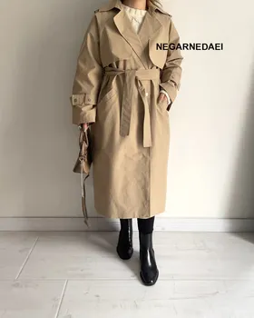 ترنچ کت wet قد بلند ( کرم تیره )