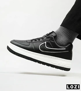 کفش کتانی بزرگ پا مشکی سفید نایک NIKE AIR FORCE