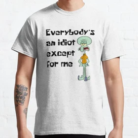 تیشرت Spongebob | تیشرت باب اسفنجی طرح squidward کد 119016