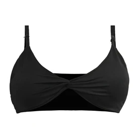 نیم‌تنه جلو گره‌ای ورزشی زنانه جیم شارک مدل PB-4H0243 مشکی