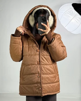 کاپشن بندینکی کد 130079 (عسلی)