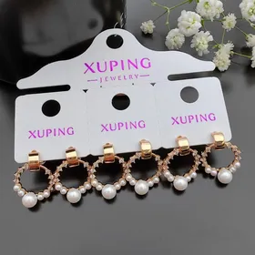 گوشواره مروارید نگین‌دار ژوپینگ کد 340