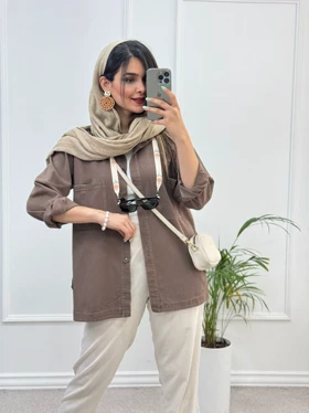 مانتو کتان آیین *