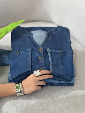 مانتو جین کاغذی ماهرو