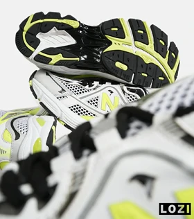 کفش کتانی مردانه و زنانه سفید لیمویی NEW BALANCE 1064 V.2