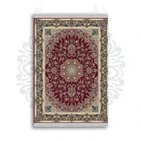 فرشینه از جنس پارچه هازان مخمل ترک طرح سنتی و مدرن برند دفه کد DAMG274