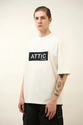 تیشرت مدل Emb NeedleWork سفید برند اتیک attic