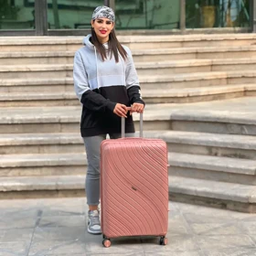 چمدان وارداتی مندوزا مدل MENDOZA - MDZ836 SERIES سری سه عددی (به همراه چمدان آرایشی هدیه)