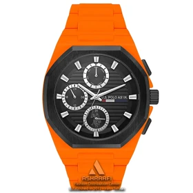 ساعت یو اس پولو نارنجی U.S. Polo Assn. USPA1103-07
