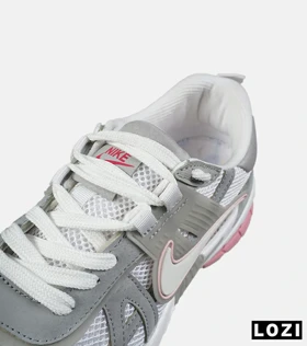 کفش کتانی مردانه و زنانه طوسی سفید صورتی Nike cushlon مدل 7578