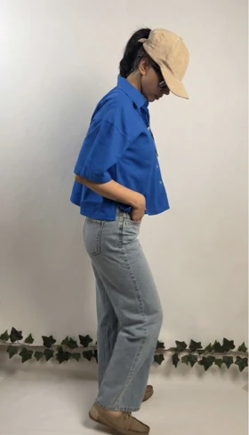 شومیز زارا آبی