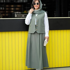 ست جلیقه دامن شومیز (کالکشن عیدانه 1404) کد 1333