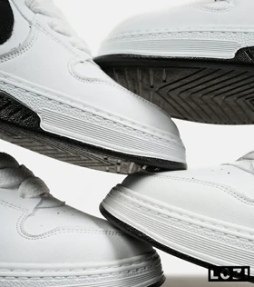 کفش کتانی بزرگ پا سفید مشکی NIKE AIR FORCE