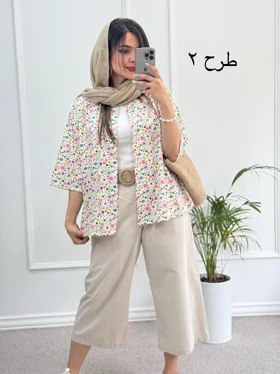 مانتو شومیزی پرگل