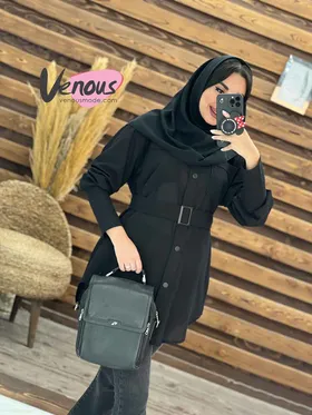 مانتو دانشجویی کمردار