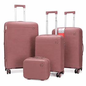 چمدان Monza مدل M-077-PP-4X مجموعه 4 عددی (رزگلد)