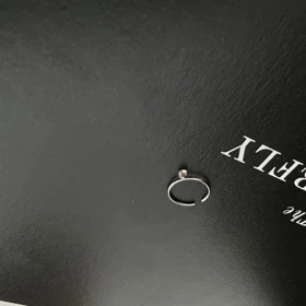 پیرسینگ بینی حلقه‌ای فیک با نگین ظریف