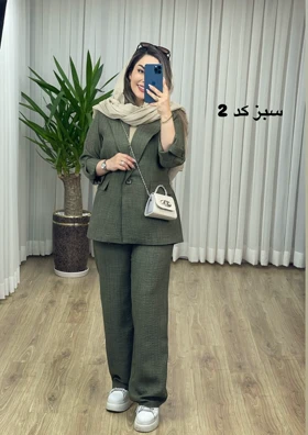 ست کت و شلوار شانتون کد 2085