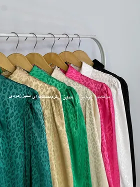 شومیز ساتن طرحدار افسون